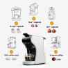 HIBREW 4-en-1 : cafetière automatique avec mousseur à lait et plateau